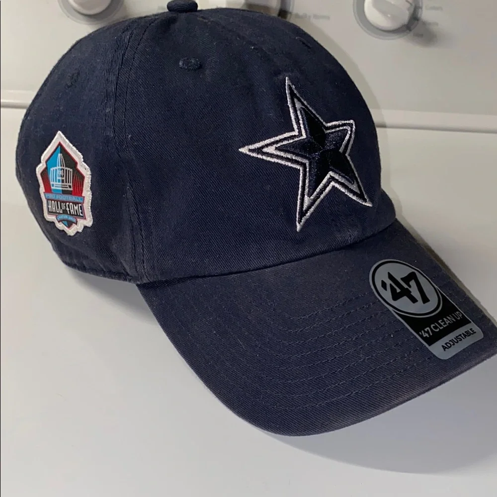 ‘47 Dallas Cowboys Navy Blue Embroidered Hall of Fame Adjustable Hat. - Picture 1 of 7